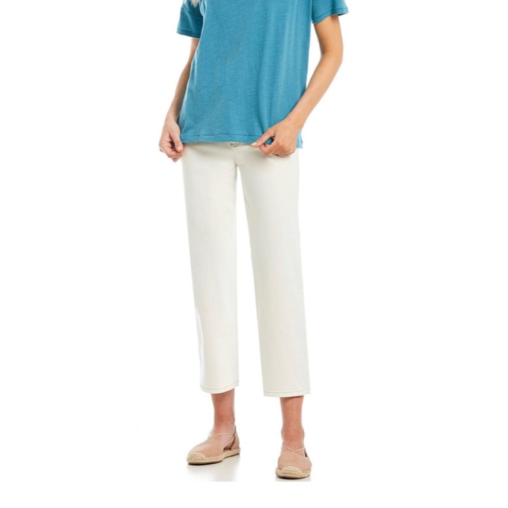 New Eileen Fisher $178 Crop Straight jeans Sz6